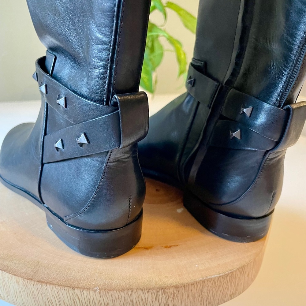 NEW Ted Baker London Plannia Women's Knee High Boots Black Leather / Size 37 - Picture 9 of 12